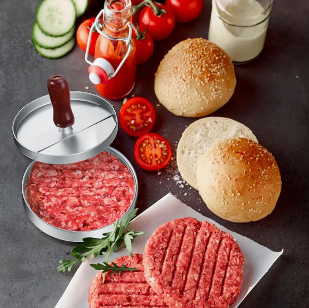 2 MOLDES PARA HAMBURGUESAS - ANTIADHERENTE