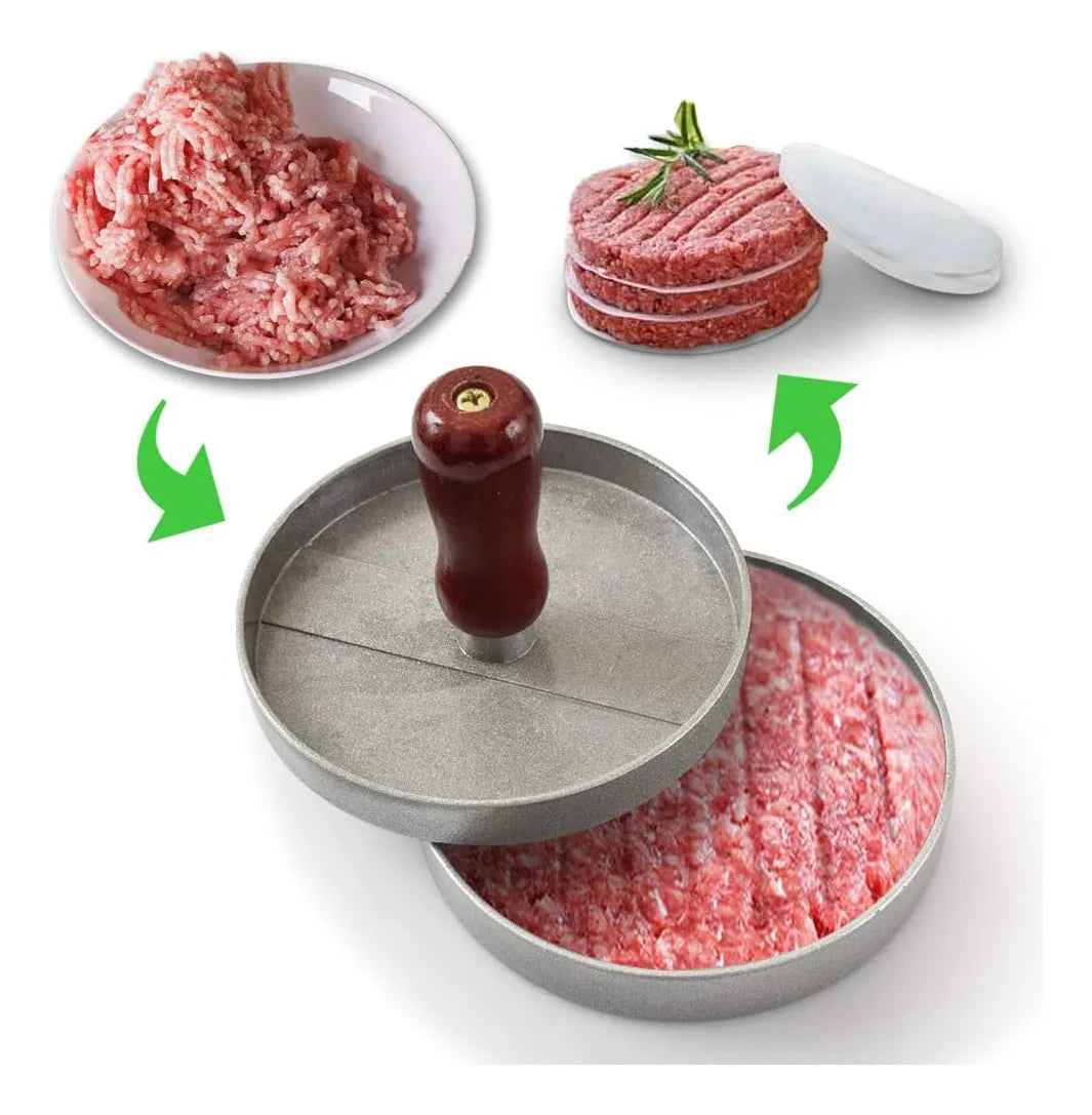 2 MOLDES PARA HAMBURGUESAS - ANTIADHERENTE