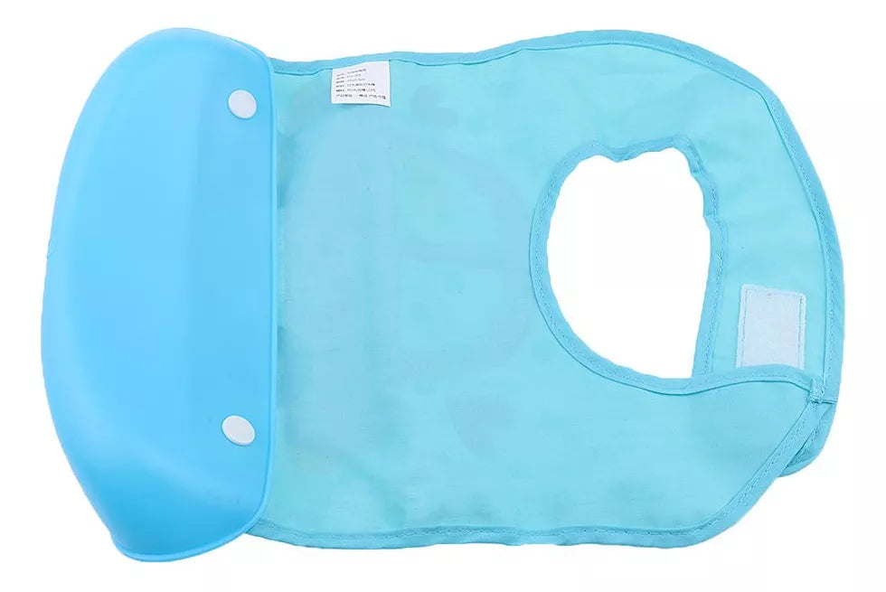 2 BABEROS PARA BEBÉS A PRUEBA DE AGUA CON BOLSILLO RECOLECTOR