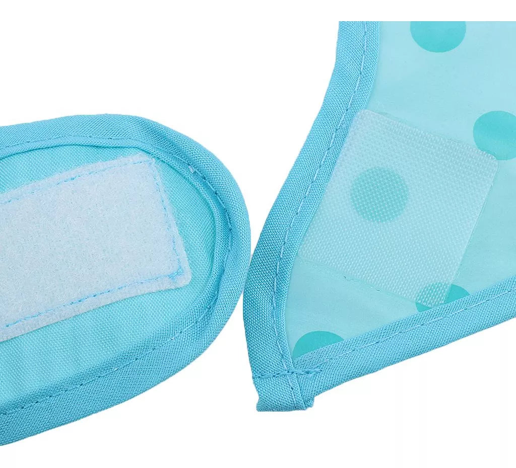 2 BABEROS PARA BEBÉS A PRUEBA DE AGUA CON BOLSILLO RECOLECTOR