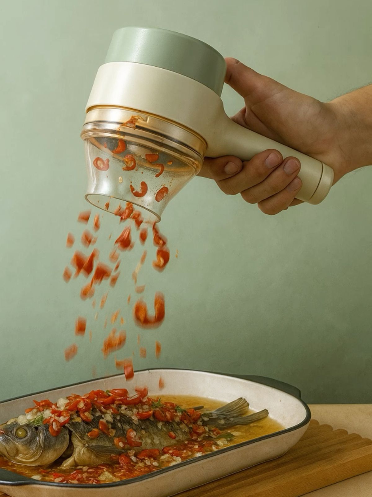 Cortador de Alimentos Eléctrico Portátil