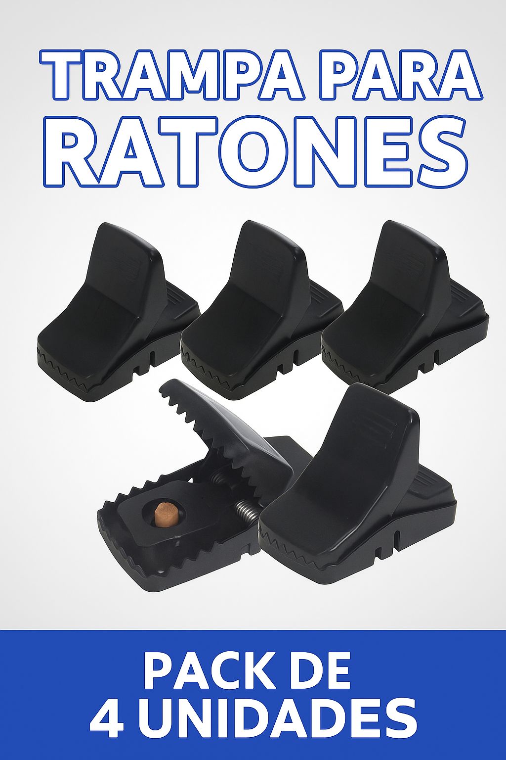 TRAMPA PARA RATAS Y RATONES (PACK 4 UNIDADES)