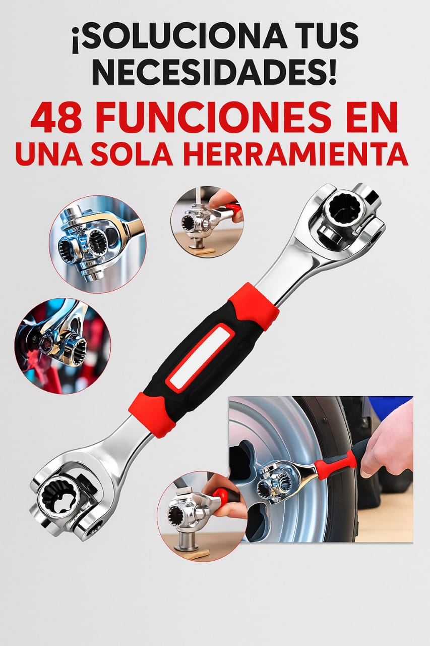Power-Max™️ORIGINAL LLAVE INGLESA MULTIUSOS 48 EN 1