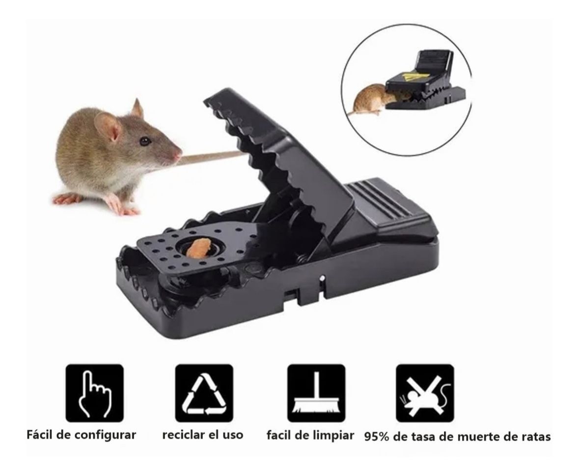 TRAMPA PARA RATAS Y RATONES (PACK 4 UNIDADES)