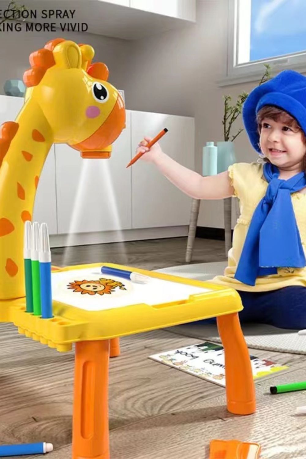 Mesa de proyector de dibujo para niños