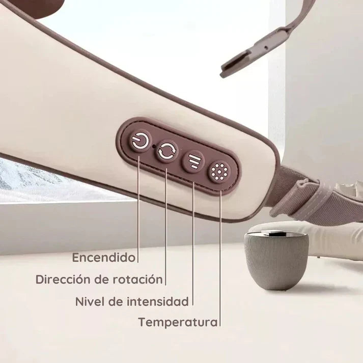 Masajeador profesional de cuello y espalda antiestrés.