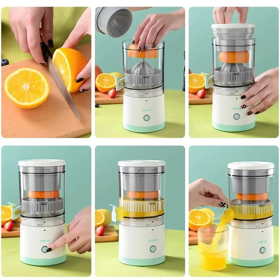 🍊 Exprimidor Eléctrico Multifuncional – ¡Zumo fresco de cualquier cítrico en segundos!